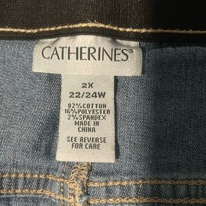 Catherine’s blue jeans denim skirt, 2X 22/24W